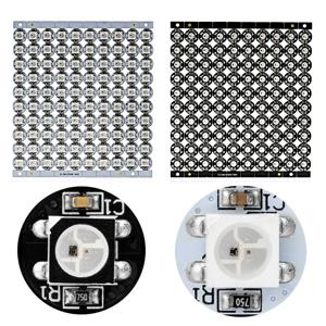 방열판 보드가 있는 LED 칩, 개별 주소 지정 가능, 5V WS2812B, WS2811 IC 5050 SMD RGB LED, 10x3mm, 블랙 화이트 PCB, 10 개 100 개