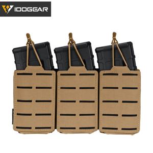 IDOGEAR 전술 LSR 556 맥 파우치, 트리플 맥 캐리어, MOLLE 파우치, 레이저 컷 3567