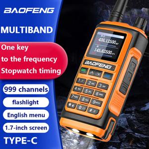 BaoFeng UV-17 멀티밴드 워키토키 에어밴드 주파수, 오리지널 강력한 햄 충전기, 장거리 UHF VHF 양방향 휴대용 라디오