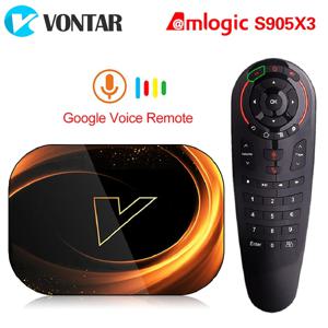 VONTAR 셋톱 박스, 안드로이드 9.0, Amlogic S905X3, 듀얼 와이파이, 1080P, 4K TV박스, 미디어 플레이어, X3 8K, 4GB, 128GB, 64GB, 32GB