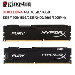 HyperX Fury DDR3 DDR4 RAM, DIMM PC3-12800 PC4-25600, 4GB, 8GB, 16GB, 1333MHZ, 1600MHZ, 1866MHZ, 2400MHZ, 2666MHz, 3200MHz