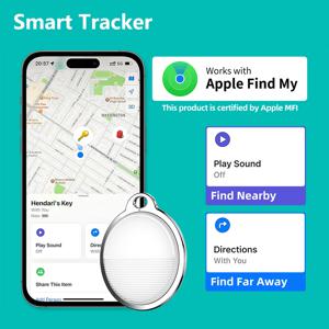 애플 iOS 시스템용 스마트 GPS 추적기, 어린이 및 노인 찾기 에어태그 미니 추적기, 블루투스 스마트 태그, 애완 동물 자전거 가방 분실 추적기