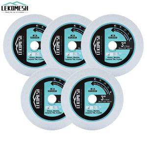 LEKOMESH 다이아몬드 터보 커팅 디스크, 유리 옥 크리스탈 와인 병 커팅 디스크, 직경 75mm, 3 인치, 1 개