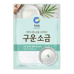 청정원 100% 꽃소금을 고온에서 구운소금 1kg