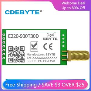 E220-900T30D 무선 LoRa ISM 868MHz 915MHz 모듈 Ultiple 전송 LoRa 확산 스펙트럼 DIP UART 인터페이스 SMA-K 안테나