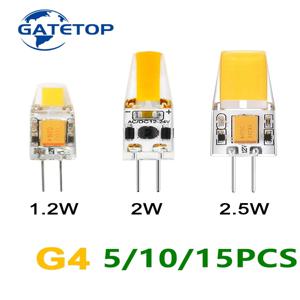 LED 실리카 겔 미니 G4 전구, 따뜻한 백색 조명, 20W 할로겐 램프, 스트로보스코픽 교체 불필요, AC DC12V COB, 신제품