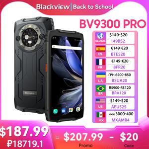 Blackview BV9300 PRO 견고한 스마트폰, Helio G99, 안드로이드 13, 8GB, 12GB RAM, 듀얼 디스플레이 휴대폰, 월드 프리미어