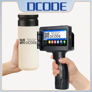 DCODE 1755PLUS 휴대용 프린터, 휴대용 잉크젯 프린터, 텍스트 QR 바코드 배치 번호, 로고 이미지 날짜 인쇄기, 12.7mm