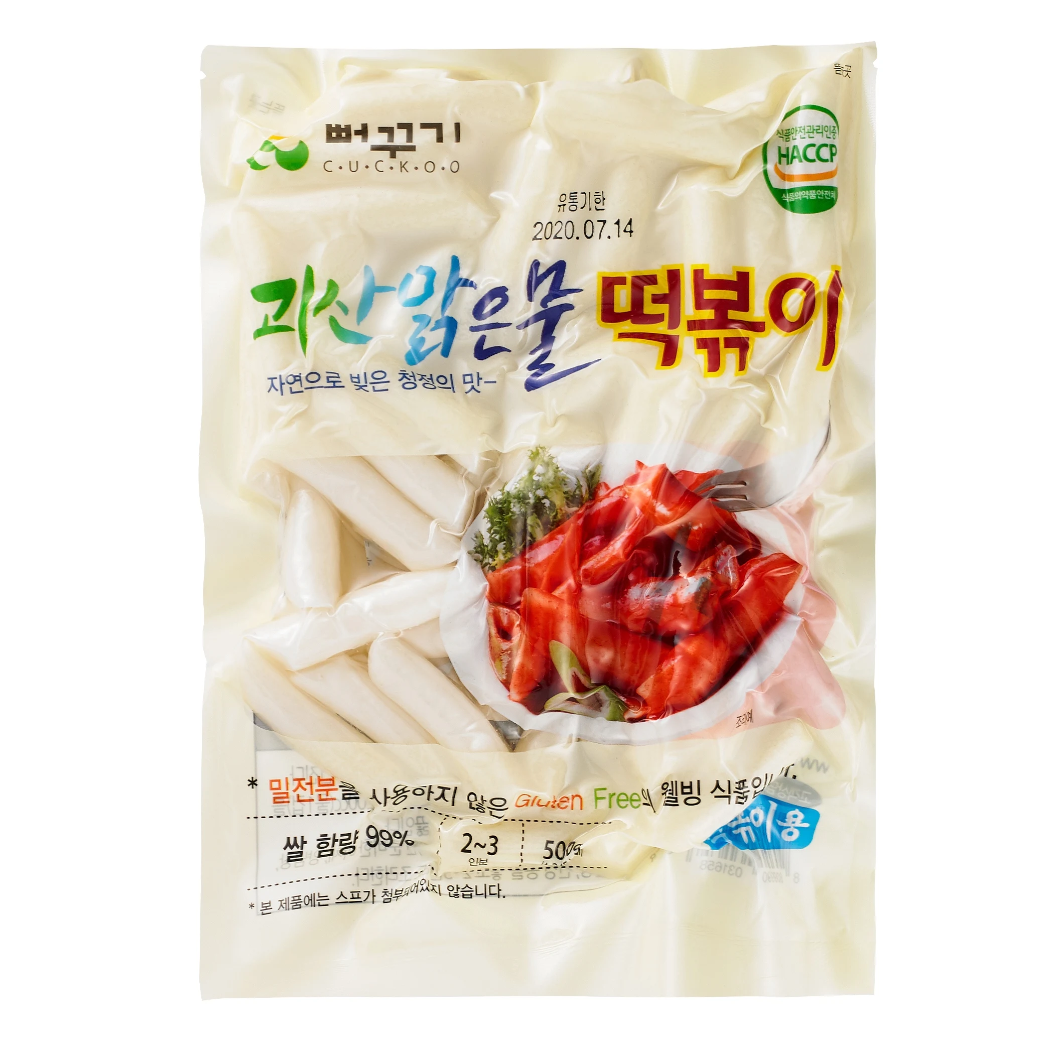 [뻐꾸기] 쌀떡볶이떡 Tteokbokki 국산 (500g)