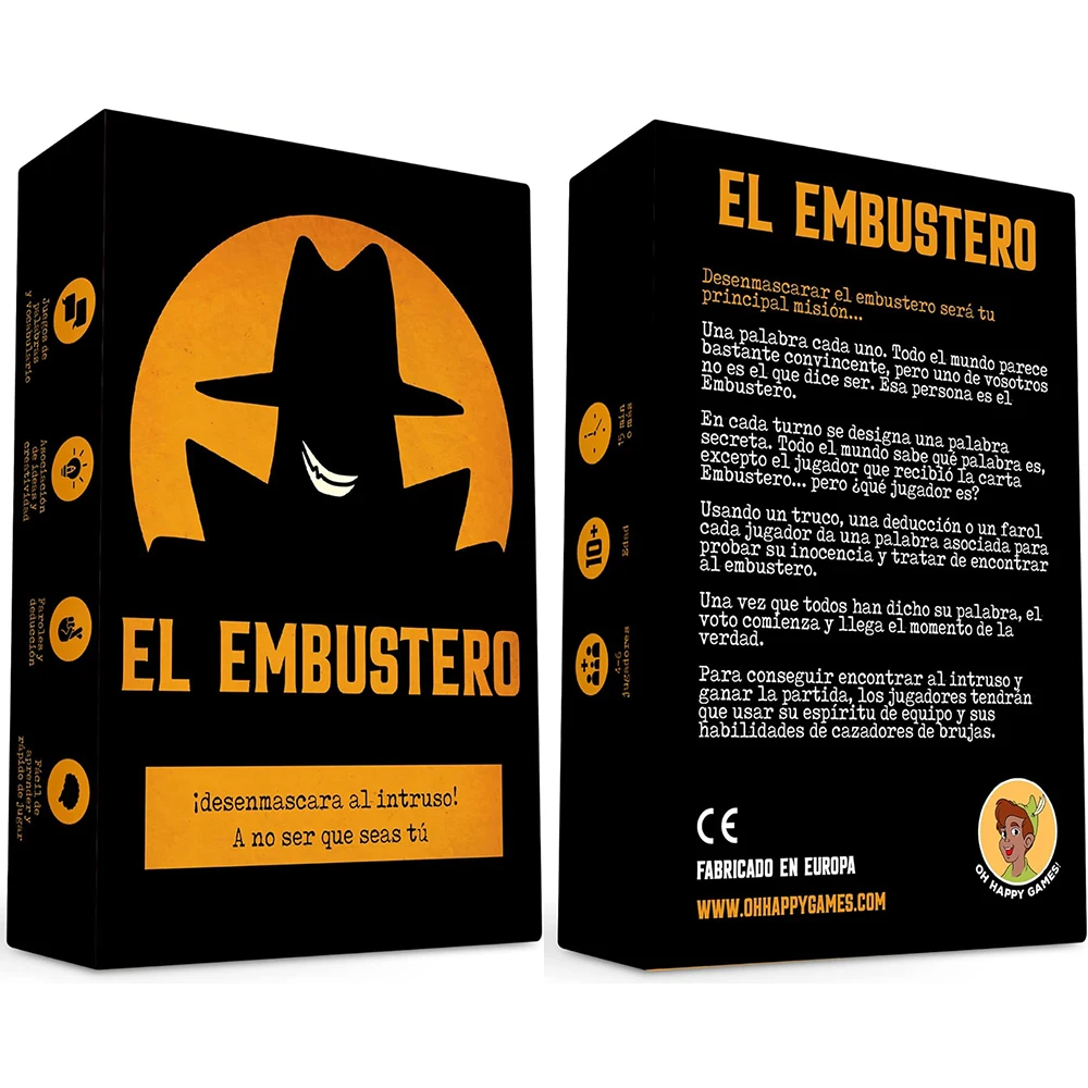 El Embustero Conseguirlas desenmascararlo? Faroles, Creatividad, Juegos de Palabras y sospechas! 테이블 게임 카드 게임 패밀리 g