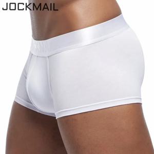 JOCKMAIL 통기성 Cueca 복서 옴므 모달 남성 속옷 복서, U 볼록 섹시 남성 속옷, 게이 팬티 반바지