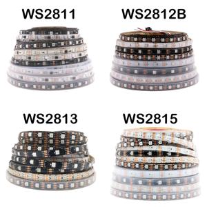 5050 RGBIC 스마트 LED 스트립, WS2812B, WS2811, WS2813, WS2815, 개별 주소 지정 IC, 30, 60, 144 픽셀, LED/m 조명, DC5V, 12V