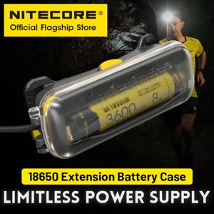 NITECORE 18650 익스텐션 배터리 케이스 리튬 이온 배터리 충전기, NU40 NU43 NU50 헤드램프, 트레일 러닝 하이킹용 리미트리스 보조배터리