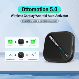 OTTOMOTION 5.0 무선 카플레이, 안드로이드 자동 어댑터, 무선 박스, 벤츠, 폭스바겐, 기아, 하발, 도요타, 마쓰다, 포드, 아우디 액세서리