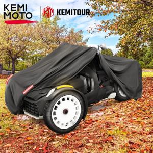 KEMIMOTO 온로드 210T 블랙 풀 커버, 캔암 라이커 600 900 에이스 랠리 에디션, 스포츠 2019 2020 2021 2022 2023 호환