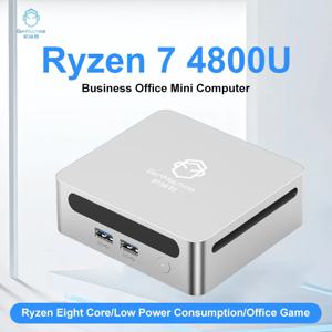 GenMachine 데스크탑 게이밍 PC, AMD Ryzen 7 4800U 윈도우 11 미니 PC, DDR4 MAX 64GB 65W WIFI6(2.4GBPS) RTL8852, BT5.2 4.2GHz, 신제품