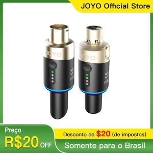 JOYO MW-1 무선 마이크 시스템, XLR 마이크 컨버터, 무선 마이크 송신기 리시버, 라이브 인터뷰 및 스튜디오용, 5.8GHz