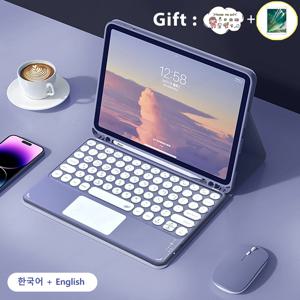 Teclado 블루투스 키보드 무선 마우스, 아이패드 케이스 10.2 7/819 10 세대 프로 13 11 12.9 2024 M4 M2 에어 13 5 4 2 1 키보드