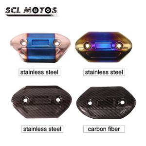 SCL MOTOS 오토바이 배기 머플러 파이프 링크 파이프 보호기, 열 차폐 커버 가드, 화상 방지 커버, 38-57mm