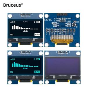 OLED LCD LED IIC I2C 디스플레이 모듈, 화이트 블루 드라이브 칩, 아두이노용 1.3 인치 통신, 이중 색상 SH1106, 1.3 인치, 128x64