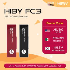 HiBy FC3 휴대용 MQA 8X 동글 C타입 USB DAC 오디오 HiFi 디코더, 헤드폰 앰프, DSD128 3.5 잭, 안드로이드 iOS 맥 Win10 용