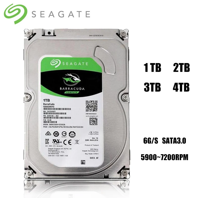 하드 디스크 SATA 3 인터페이스 1TB 2TB 3TB 4TB 브랜드 데스크탑 PC 3.5 