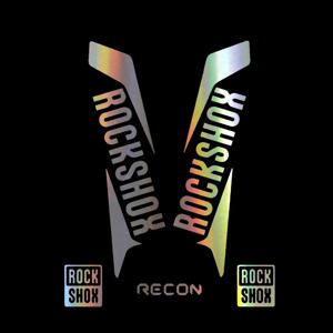 RockShox RECON 스타일 데칼 스티커, 산악 자전거 프론트 포크 스티커, MTB 자전거 프론트 포크 데칼, 파이크 스티커, 18cm x 8cm