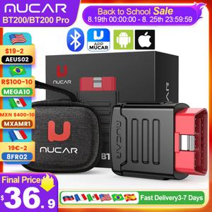 MUCAR BT200/BT200 Pro OBD2 스캐너, 전체 시스템 자동차 블루투스 진단 스캔 도구 모든 자동차용 무료 오일/SAS 15 재설정 코드 리더