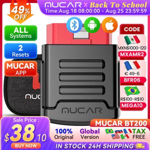 MUCAR BT200 BT200 PRO- 프로 자동차 진단 도구, OBD2 스캐너, 블루투스 와이파이, 모든 자동차, OBd 2 테스터, 15 리셋 진단