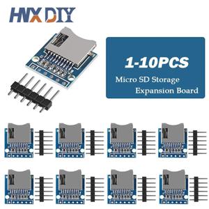 마이크로 미니 SD 스토리지 확장 보드, 미니 마이크로 SD TF 카드 메모리 쉴드 모듈, 아두이노용 핀 포함, 1-10 개