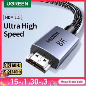 UGREEN HDMI 케이블, PS5 샤오미 TV 박스용 초고속 인증, 8K @ 60Hz 케이블, 48Gbps 돌비 비전 HDCP2.3