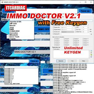 2023 IMMO DOCTOR V2.1 무제한 키젠 멀티 브랜드 Immo Off 소프트웨어 ECU 칩 튜닝, sim2k MT38 ME 17.9.2 MED17.9.8