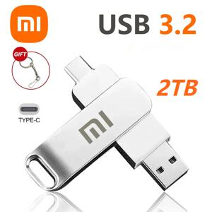 샤오미 USB 3.2 플래시 드라이브, 고속 전송 금속 펜드라이브, 1TB 메모리 카드, 펜드라이브 플래시 드라이브, 메모리 스틱, 방수, 2TB