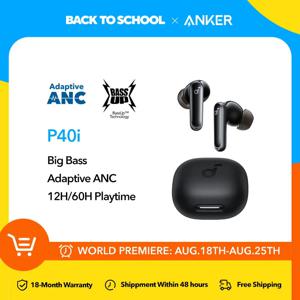 Anker Soundcore 노이즈 캔슬링 무선 이어버드, ANC 무선 블루투스 헤드폰, 60H 재생 시간 블루투스 이어폰, P40i