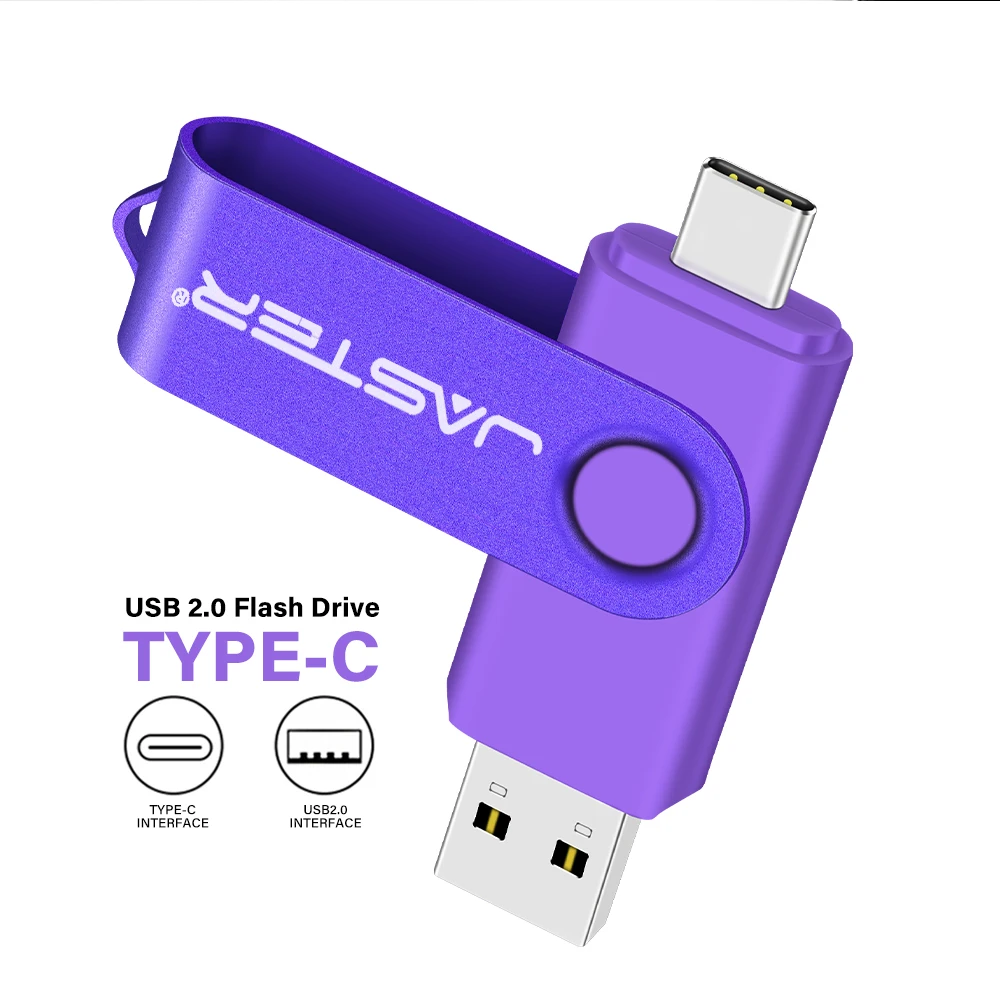 TYPE-C USB 플래시 드라이브, 실제 용량 펜 드라이브, 무료 키 체인 메모리 스틱, 크리에이티브 비즈니스 선물, 빨간색 U 디스크, 파란색 32G, 128GB, 64GB