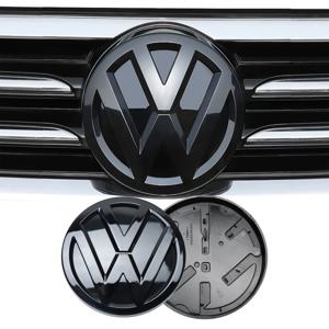 차량 전면 그릴 및 후면 트렁크 엠블럼 뚜껑 커버, 로고 교체 버전, 폭스바겐 VW 골프 7 (MK7) 2014-2017 GTI 티구안 세트