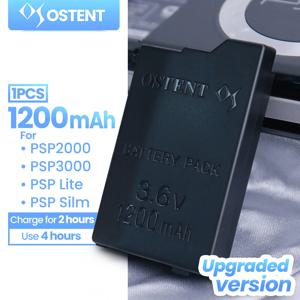 OSTENT 고품질 실제 용량 1200mAh 1400mAh 3.6V 리튬 이온 배터리 팩 교체 소니 PSP 2000/3000 PSP-S110