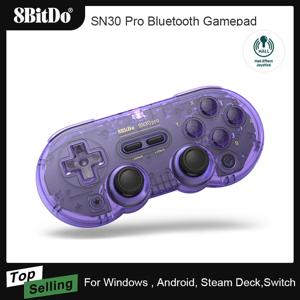 AKNES 8BitDo SN30 프로 게임 컨트롤러, 닌텐도 스위치, 안드로이드, 맥OS, 스팀, 윈도우 PC, 조이스틱, 무선 블루투스 게임 패드