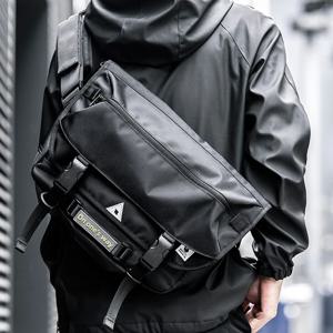 Men Messenger Bag Street Trendy Tactical Shoulder Waterproof Bags Military Hip Hop Streetwear Bag Oxford  Bag WB25