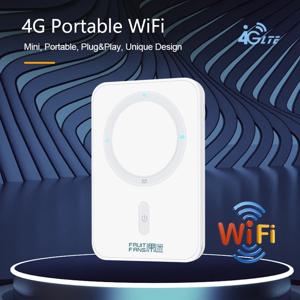 휴대용 4G Wi-Fi 미니 라우터 3G 4G LTE 무선 포켓 와이파이 모바일 핫스팟 자동차 슬림 카드 슬롯, Wi-Fi 라우터