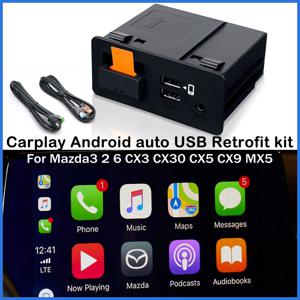 애플 카플레이 안드로이드 자동 USB 어댑터 허브, 마즈다 3 6 2 CX5 CX3 CX8 CX9 Miata MX5 TK78669U0C 용 OEM 개조 키트, 신제품 업그레이드