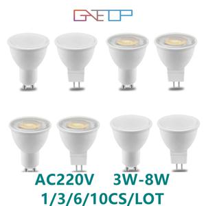 1-10PCS GU10 MR16 GU5.3 LED 램프 스포트라이트 전구 38 /120 학위 Lampara 220V Bombillas Led MR16 Lampada 스포트 라이트 3W 5W 6W 7W 8W