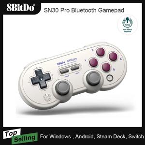 AKNES 8BitDo SN30 프로 스페셜 에디션 무선 블루투스 게임 패드 컨트롤러 조이스틱, 닌텐도 스위치 윈도우 안드로이드 스팀용