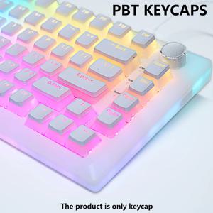 PBT 푸딩 키캡 기계식 키보드 키트용, OEM 프로필 키캡, Mx 스위치, RGB 백라이트, 87 104 게이머 키보드, 129 키