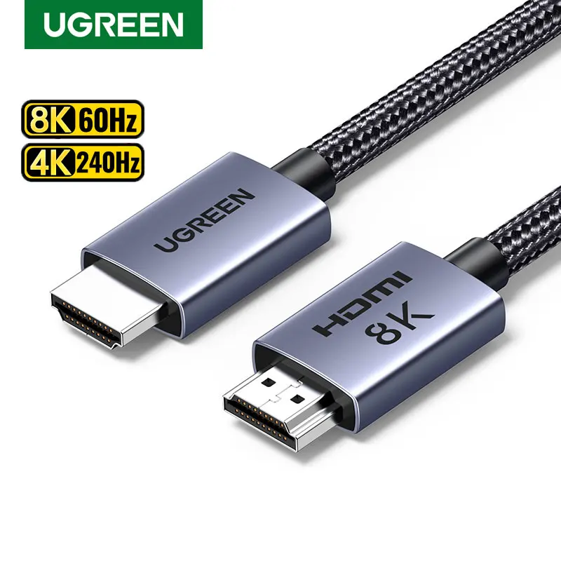 UGREEN HDMI 케이블, PS5 샤오미 TV 박스용 초고속 인증, 8K @ 60Hz 케이블, 48Gbps 돌비 비전 HDCP2.3