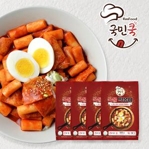 국민쿡 추억의 맛 오리지널 국물 떡볶이 4팩