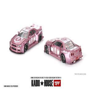 Kaido House + MINIGT Skyline GTR (R34) V1 128 다이캐스트 모델 자동차