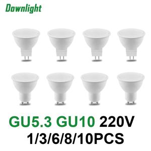 LED 스포트라이트 전구, MR16, GU10, GU5.3, AC110V, AC220V 스팟 5W 6W 7W 8W, 220V 실내 조명, 홈 장식, 봄빌라