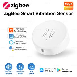 Tuya ZigBee 스마트 진동 틸트 센서, 실시간 모니터링, 문짝 창 감지 알람, 스마트 홈 보안 보호 시스템