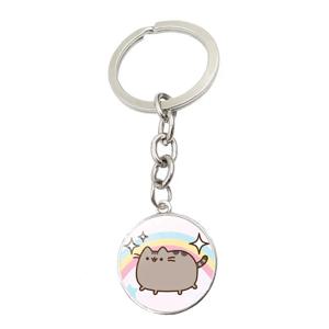 Pusheen 키즈 애니메이션 귀여운 키링, 어린이 패션 쥬얼리 참 펜던트, 여아 만화 귀여운 키체인, 소년 애니메이션 크리에이티브 키링